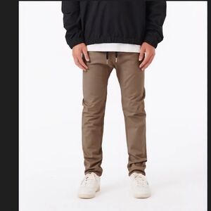 New Zanerobe Sureshot Joggers Travel Outdoors Pants W34 Bronco Brown